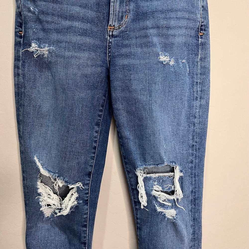 AGOLDE Jeans Distressed Blue Trendy Skinny Denim Cotton Turkey 90’s Slim Vintage - Picture 4 of 16